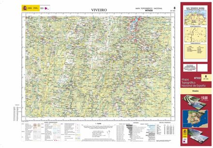 Topografische kaart 8 MT50 Viveiro | CNIG - Instituto Geográfico Nacional1