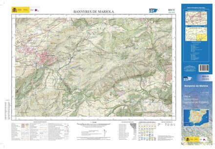 Topografische kaart 820-IV Banyeres de Mariola | CNIG - Instituto Geográfico Nacional1