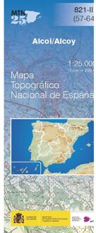 Topografische kaart 821-III Alcoi / Alcoy | CNIG - Instituto Geográfico Nacional1