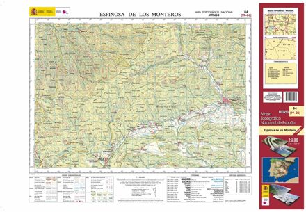 Topografische kaart 84 MT50 Espinosa de los Monteros | CNIG - Instituto Geográfico Nacional1
