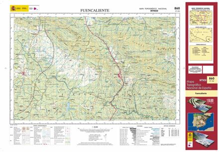 Topografische kaart 860 MT50 Fuencaliente | CNIG - Instituto Geográfico Nacional1