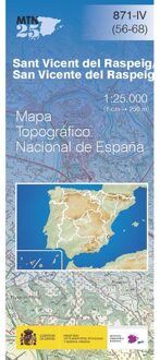 Topografische kaart 871-IV San Vicente del Raspeig / Sant Vicent del Raspeig | CNIG - Instituto Geográfico Nacional