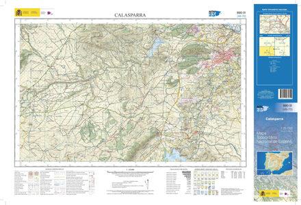 Topografische kaart 890-III Calasparra | CNIG - Instituto Geográfico Nacional1
