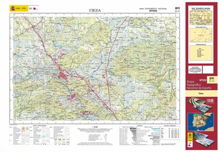 Topografische kaart 891 MT50 Cieza | CNIG - Instituto Geográfico Nacional1