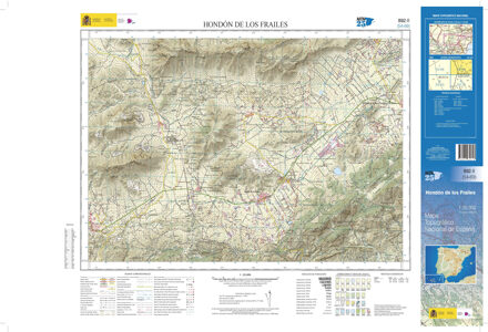 Topografische kaart 892-II Hondón de los Frailes | CNIG - Instituto Geográfico Nacional1