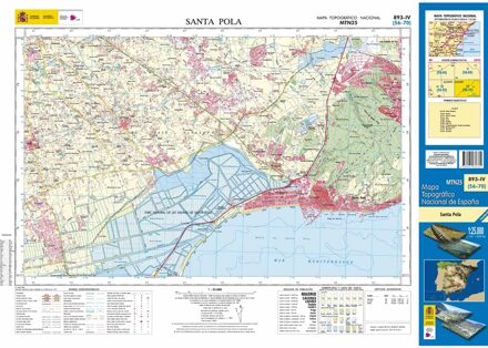 Topografische kaart 893-IV Santa Pola | CNIG - Instituto Geográfico Nacional1