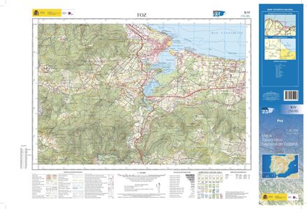 Topografische kaart 9-IV Foz | CNIG - Instituto Geográfico Nacional1