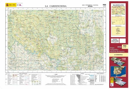 Topografische kaart 900 MT50 La Cardenchosa | CNIG - Instituto Geográfico Nacional1