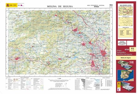 Topografische kaart 912 MT50 Molina de Segura | CNIG - Instituto Geográfico Nacional1