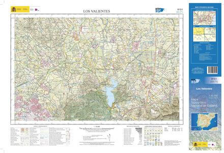Topografische kaart 913-I Los Valientes | CNIG - Instituto Geográfico Nacional1