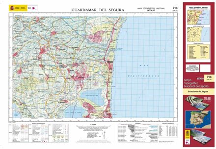 Topografische kaart 914 MT50 Guardamar del Segura | CNIG - Instituto Geográfico Nacional1