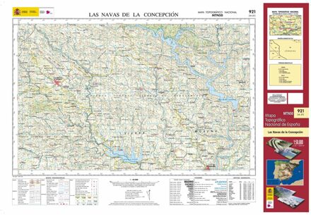 Topografische kaart 921 MT50 Las Navas de la Concepción | CNIG - Instituto Geográfico Nacional1