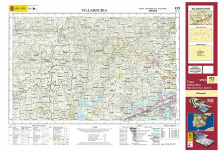 Topografische kaart 922 MT50 Villarrubia | CNIG - Instituto Geográfico Nacional1
