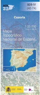 Topografische kaart 928-IV Cazorla | CNIG - Instituto Geográfico Nacional