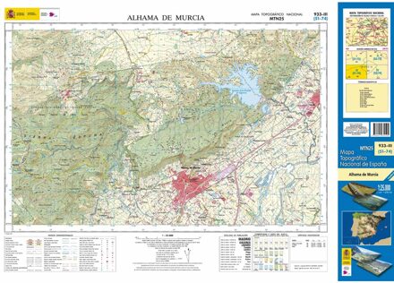 Topografische kaart 933-III Alhama de Murcia | CNIG - Instituto Geográfico Nacional1