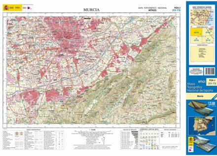 Topografische kaart 934-I Murcia | CNIG - Instituto Geográfico Nacional1