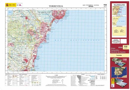 Topografische kaart 935 MT50 Torrevieja | CNIG - Instituto Geográfico Nacional1