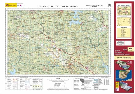 Topografische kaart 939 MT50 El Castillo de las Guardas | CNIG - Instituto Geográfico Nacional1