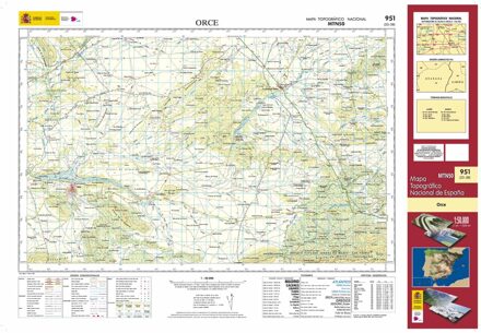 Topografische kaart 951 MT50 Orce | CNIG - Instituto Geográfico Nacional1