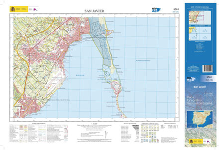 Topografische kaart 956-I San Javier | CNIG - Instituto Geográfico Nacional1