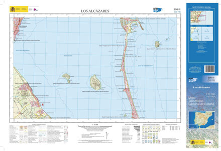 Topografische kaart 956-III Los Alcazáres | CNIG - Instituto Geográfico Nacional1