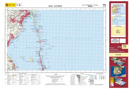 Topografische kaart 956 MT50 San Javier | CNIG - Instituto Geográfico Nacional1
