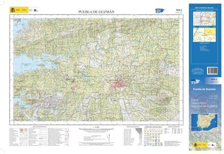 Topografische kaart 958-II Puebla de Guzmán | CNIG - Instituto Geográfico Nacional1