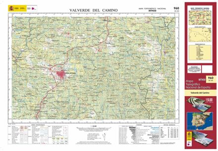 Topografische kaart 960 MT50 Valverde del Camino | CNIG - Instituto Geográfico Nacional1