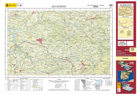 Topografische kaart 968 MT50 Alcaudete | CNIG - Instituto Geográfico Nacional1