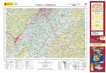 Topografische kaart 975 MT50 Puerto Lumbreras | CNIG - Instituto Geográfico Nacional1