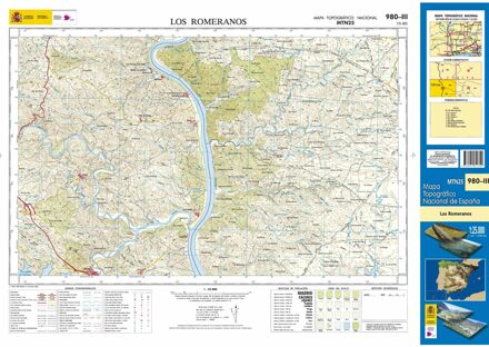 Topografische kaart 980-III Los Romeranos | CNIG - Instituto Geográfico Nacional1