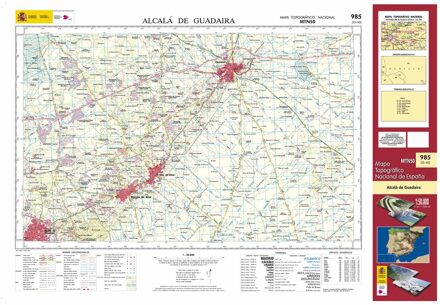 Topografische kaart 985 MT50 Alcalá de Guadaira | CNIG - Instituto Geográfico Nacional1
