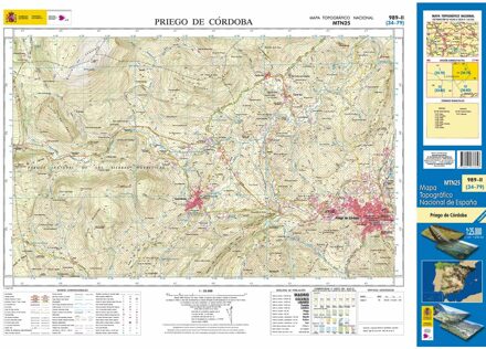 Topografische kaart 989-II Priego de Córdoba | CNIG - Instituto Geográfico Nacional1