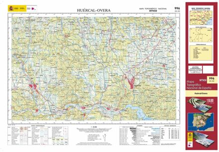 Topografische kaart 996 MT50 Huércal-Overa | CNIG - Instituto Geográfico Nacional1