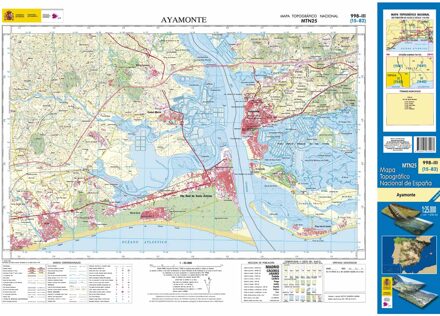 Topografische kaart 998-III Ayamonte | CNIG - Instituto Geográfico Nacional1