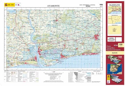 Topografische kaart 998 MT50 Ayamonte | CNIG - Instituto Geográfico Nacional1
