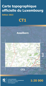 Topografische kaart CT01 CT LUX Asselborn | Topografische dienst Luxemburg