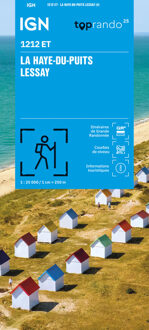 Topografische kaart - Wandelkaart 1212ET La Haye-du-Puits / Lessay | IGN - Institut Géographique National