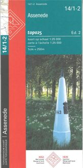Topografische kaart - Wandelkaart 14/1-2 Topo25 Assenede | NGI - Nationaal Geografisch Instituut