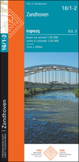 Topografische kaart - Wandelkaart 16/1-2 Topo25 Zandhoven | NGI - Nationaal Geografisch Instituut