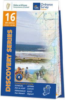 Topografische kaart - Wandelkaart 16 Discovery Donegal, Fermanagh, Leitrim, Sligo | Ordnance Survey Ireland