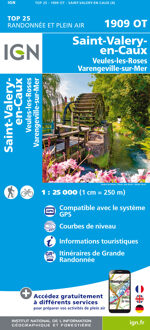 Topografische kaart - Wandelkaart 1909OT St-Valery-en-Caux | IGN - Institut Géographique National