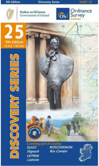 Topografische kaart - Wandelkaart 25 Discovery Sligo, Leitrim, Roscommon | Ordnance Survey Ireland
