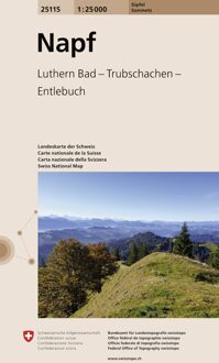 Topografische kaart - Wandelkaart 25115 Napf | Swisstopo