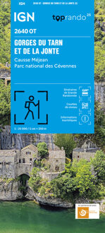 Topografische kaart - Wandelkaart 2640OT Gorges du Tarn et de la Jonte / Causse Méjan PNR | IGN - Institut Géographique National