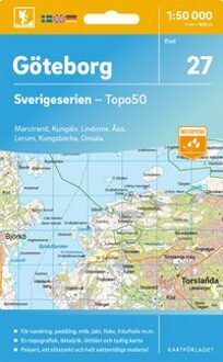 Topografische kaart - Wandelkaart 27 Sverigeserien Göteborg | Norstedts