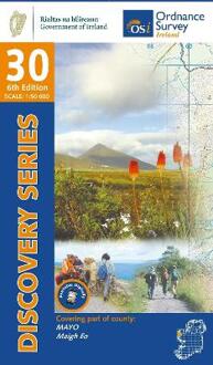 Topografische kaart - Wandelkaart 30 Discovery Ierland Mayo (W CENT) | Ordnance Survey Ireland