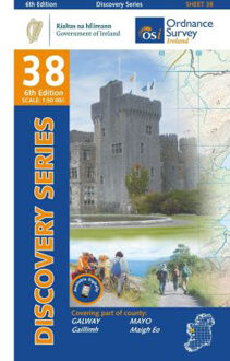 Topografische kaart - Wandelkaart 38 Discovery Galway, Mayo (S CENT) | Ordnance Survey Ireland