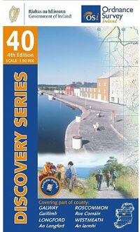 Topografische kaart - Wandelkaart 40 Discovery Galway, Longford, Roscommon, Westmeath | Ordnance Survey Ireland