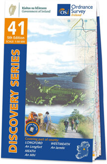 Topografische kaart - Wandelkaart 41 Discovery Longford, Meath, Westmeath | Ordnance Survey Ireland
